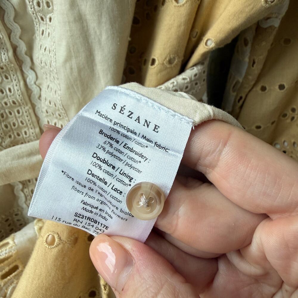 Sezane Lou Patchwork Dress - Picture 4 of 5